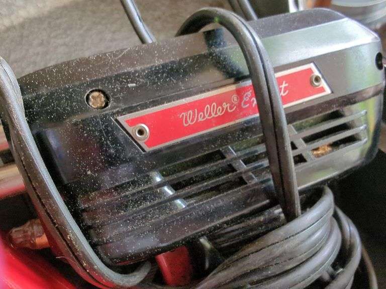 Craftsman Metal Tool Box with Soldering Guns, Pencil Torch, Wire, And More