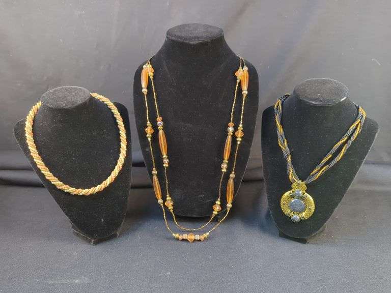 Group of Nine Costume Necklaces