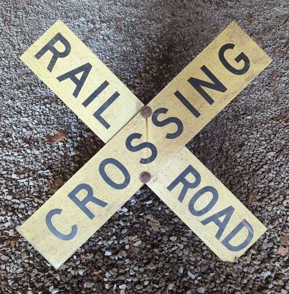 Metal Railroad Crossing Sign