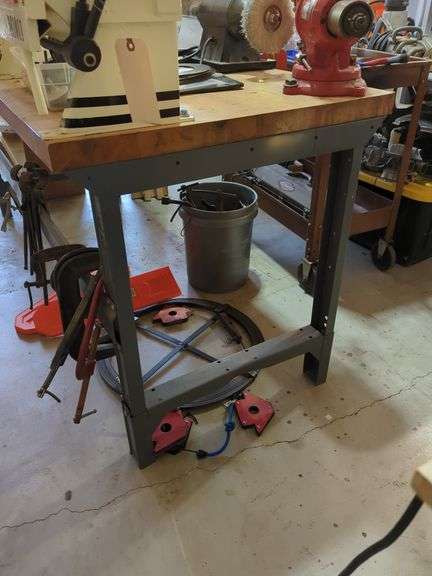 Heavy Duty Work Bench with Steel Frame