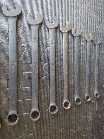 Snap-On Combination Wrench Set, Fractional Sizes