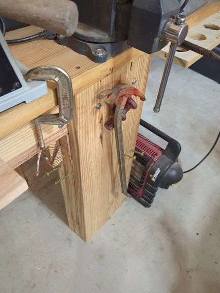 Custom Built Workbench, Back Can Be Removed For Transport