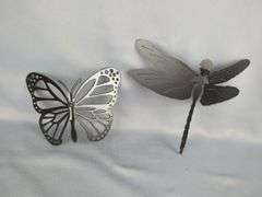 Metal Door Mat And Hanging Birdbath