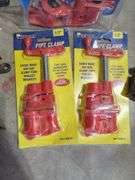 Pittsburgh Pipe Clamp Assortment, 1/2" and 3/4" Sizes