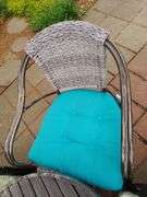 Outdoor Patio Set with Four Chairs, Including Cushions