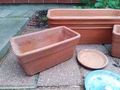 Terracotta Clay Planters with Saucers