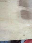 Saw Horse Tables, Including Ply Wood Sheet And Saw Horse Pair