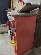 Painted Wood Storage Shelves
