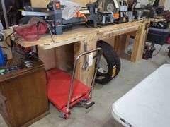 Custom Built Workbench, Back Can Be Removed For Transport