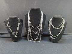 Lot of 6 Costume Necklaces - Lisner, Monet, Pierre Cardin