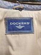 Dockers Leather Jacket with Faux Fur Collar - Size Large