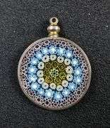 Millefiori Style Bead Necklace, Earrings, and Pendants Set