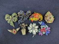 Collection of Costume Brooches