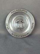 Military And Patriotic Items: Submarine Group Plaque, Bicentennial Plate, Hourglass & More