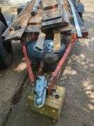 Single Axle 12' x 5' Flat Bed Utility Trailer, Contents Not Included, Friday Pick Up Only, No Title