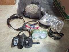Safety Gear Including Masks, Goggles, Glasses, and Knee Pads