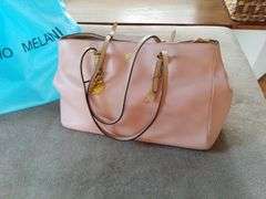 Antonio Melani Leather Tote Bag with Dust Bag