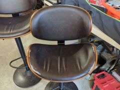 Ashley Modern Adjustable Swivel Bar Stools, Qty 3
