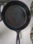 Lodge Cast Iron Grill Pan and Florence Stove And Range Co Number 8 Skillet