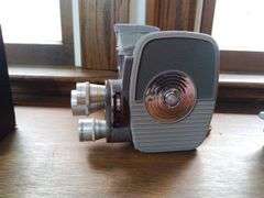 Vintage Movie Cameras Including Bell & Howell, Keystone, and Kodak Brownie