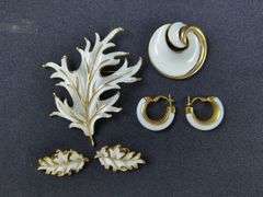 Group of White And Gold Tone Costume Jewelry Fashion Jewelry