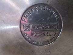 Tramontina Professional Stainless Steel 10 Qt Stock Pot with Steamer Basket