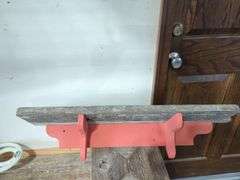 Painted Wood Storage Shelves