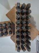 Metal Letter and Number Stamp Set in Wooden Holders