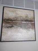 Abstract Painting, Prints, Wooden Spatula And Metal Star, Qty 5