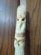 Hand Carved Double Headed Walking Stick - 63 Inches Tall