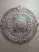Distressed Style Round Wall Medallion, 39"