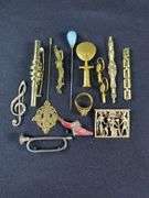 Assorted Lot of Pins, Brooches, Earrings, and Ring