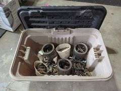 Storage Bin With Wing Nut Draw Clecos