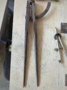 Machinist Tools Including Dividers, Calipers, Squares, Vise