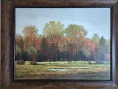 Autumn Landscape Framed And Signed Print, 33" x 41"