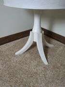 White Oak Eggshell Round Side Accent Table, See Lots 55, 62 And 260 For Matching Items