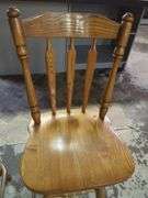 Wood Swivel Bar Stools with Footrest, Qty 2