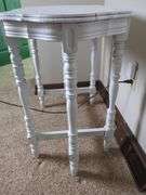 Painted Side Table with Spindle Legs