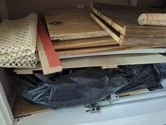 Carpentry Tools Including Clamps, Lumber and More
