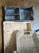 Decorative Woven Baskets, Qty 8