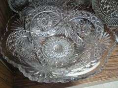 Pressed Glass Plates and Bowls