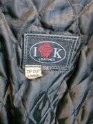 I K Leather Motorcycle Jacket - Size 58