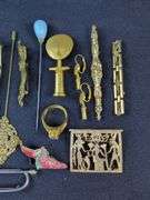 Assorted Lot of Pins, Brooches, Earrings, and Ring