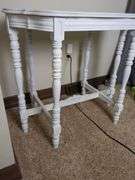Painted Side Table with Spindle Legs