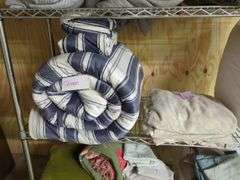 Comforters, Sheets, and Pillows, Various Sizes And Styles