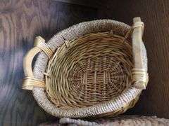 Decorative Woven Baskets, Qty 8