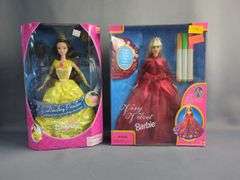 Mattel Fashion Dolls: Disney Princess Dazzling Belle & Very Velvet Barbie