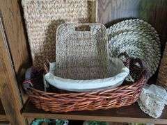 Decorative Woven Baskets, Qty 8