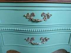 Drexel Two-Drawer Painted Side Table