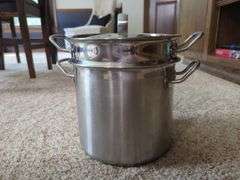 Tramontina Professional Stainless Steel 10 Qt Stock Pot with Steamer Basket